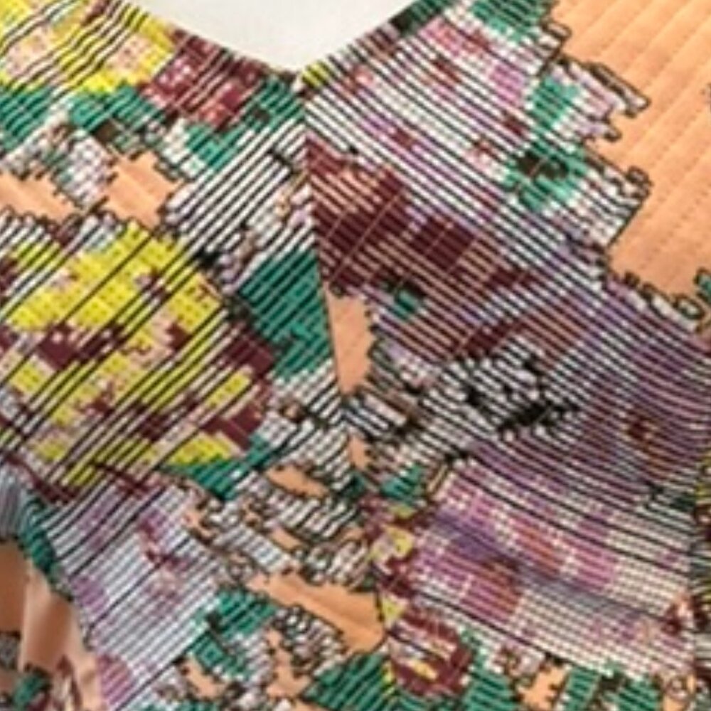 Ladies colorful summer halter dress - short with back tie - Size M - Picture 3 of 3